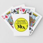 CAUTION FAMILIES FLEEING ZOMBIE APOCALYPSE CARD DECK