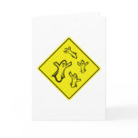 Caution Ghosts Card