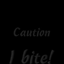 Caution, I bite! embroidered shirts