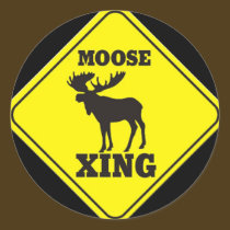 Caution- Moose Crossing stickers
