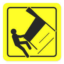 CAUTION - Pinball Wizard Player XING funny sticker stickers