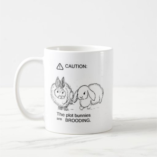 Caution: Plot Bunnies Mug