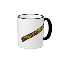 Caution Sign- Band Flirt Yellow/Black Coffee Mugs