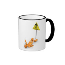 Caution Sign mugs