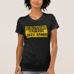 Caution Sign- Random Jazz Hands Yellow/Black Tee Shirts