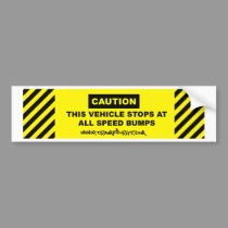 caution_speed_bumps_02 bumper stickers