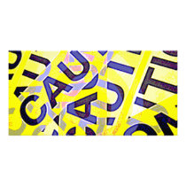 Caution Tape Photo Card Template