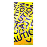 Caution Tape Personalized Rack Card