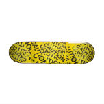 caution tape skate board
