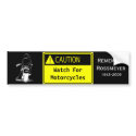 Caution!  Watch For Motorcycles bumper stickers