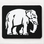 Caution White Elephant ⚠ Thai Road Sign ⚠ Mousepad