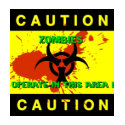 Caution Zombies t-shirts