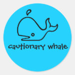 cautionary whale stickers