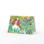 Cavalier 2 (Bl) - Irises Greeting Cards