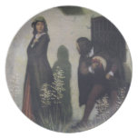 Cavalier Bowing to Woman Plate
