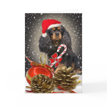 Cavalier King Charles Christmas card