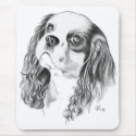 Cavalier King Charles Drawing mousepad