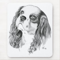Cavalier King Charles Drawing mousepads by catanddog Cavalier King Charles Drawing mousepads