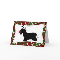Cavalier King Charles Reindeer Christmas Card by MenagerieMayhem Cavalier King Charles Reindeer Christmas Card
