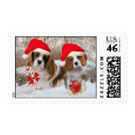 Cavalier King Charles Snow Scene Postage Stamps