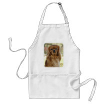 Cavalier King Charles Spaniel 9K027D-13 aprons by TraffordPhotos Cavalier King Charles Spaniel 9K027D-13 aprons