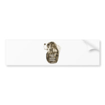 Cavalier King Charles Spaniel Antique Profile bumper stickers