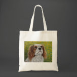 Cavalier King Charles Spaniel Art - Addie - Bags