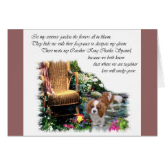 Cavalier King Charles Spaniel Art card