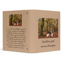 Cavalier King Charles Spaniel Binder