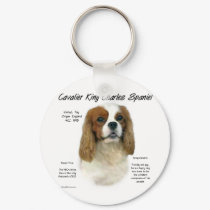 Cavalier King Charles Spaniel (Blenheim) History keychains