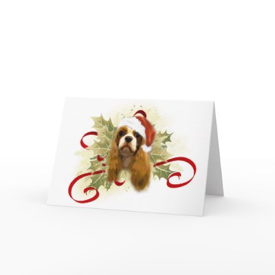 Cavalier King Charles Spaniel Christmas Cards by jaisjewels
