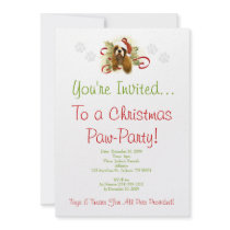 Cavalier King Charles Spaniel Christmas Invitation