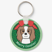 Cavalier King Charles Spaniel Christmas keychains