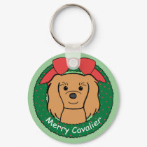 Cavalier King Charles Spaniel Christmas keychains