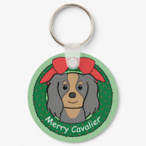 Cavalier King Charles Spaniel Christmas keychains