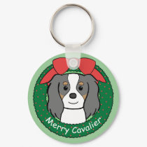 Cavalier King Charles Spaniel Christmas keychains