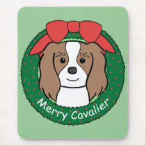 Cavalier King Charles Spaniel Christmas mousepads