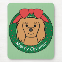 Cavalier King Charles Spaniel Christmas mousepads