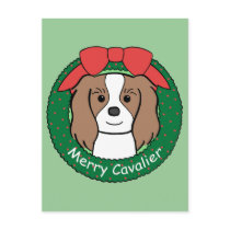 Cavalier King Charles Spaniel Christmas postcards