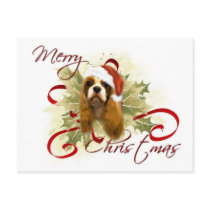 Cavalier King Charles Spaniel Christmas Postcards