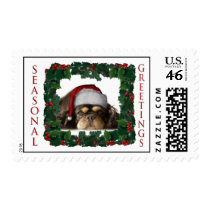 Cavalier King Charles Spaniel Cute Christmas postage by Squealia Cavalier King Charles Spaniel Cute Christmas postage