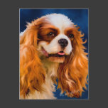 Cavalier King Charles Spaniel Dog Art - Chelsea Postcard