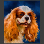 Cavalier King Charles Spaniel Dog Art - Chelsea T-shirt