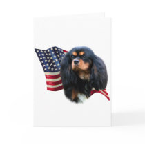 Cavalier King Charles Spaniel Flag cards