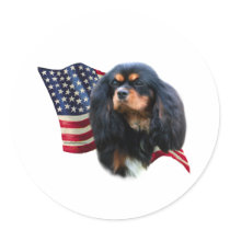 Cavalier King Charles Spaniel Flag - Sticker