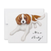 Cavalier King Charles Spaniel Invitation