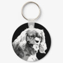 Cavalier king charles spaniel keychain by Junglegeorge Cavalier king charles spaniel keychain