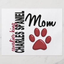 Cavalier King Charles Spaniel Mom 2 Full Color Flyer