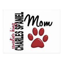 Cavalier King Charles Spaniel Mom 2 Postcard