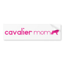 Cavalier King Charles Spaniel Mom bumper stickers